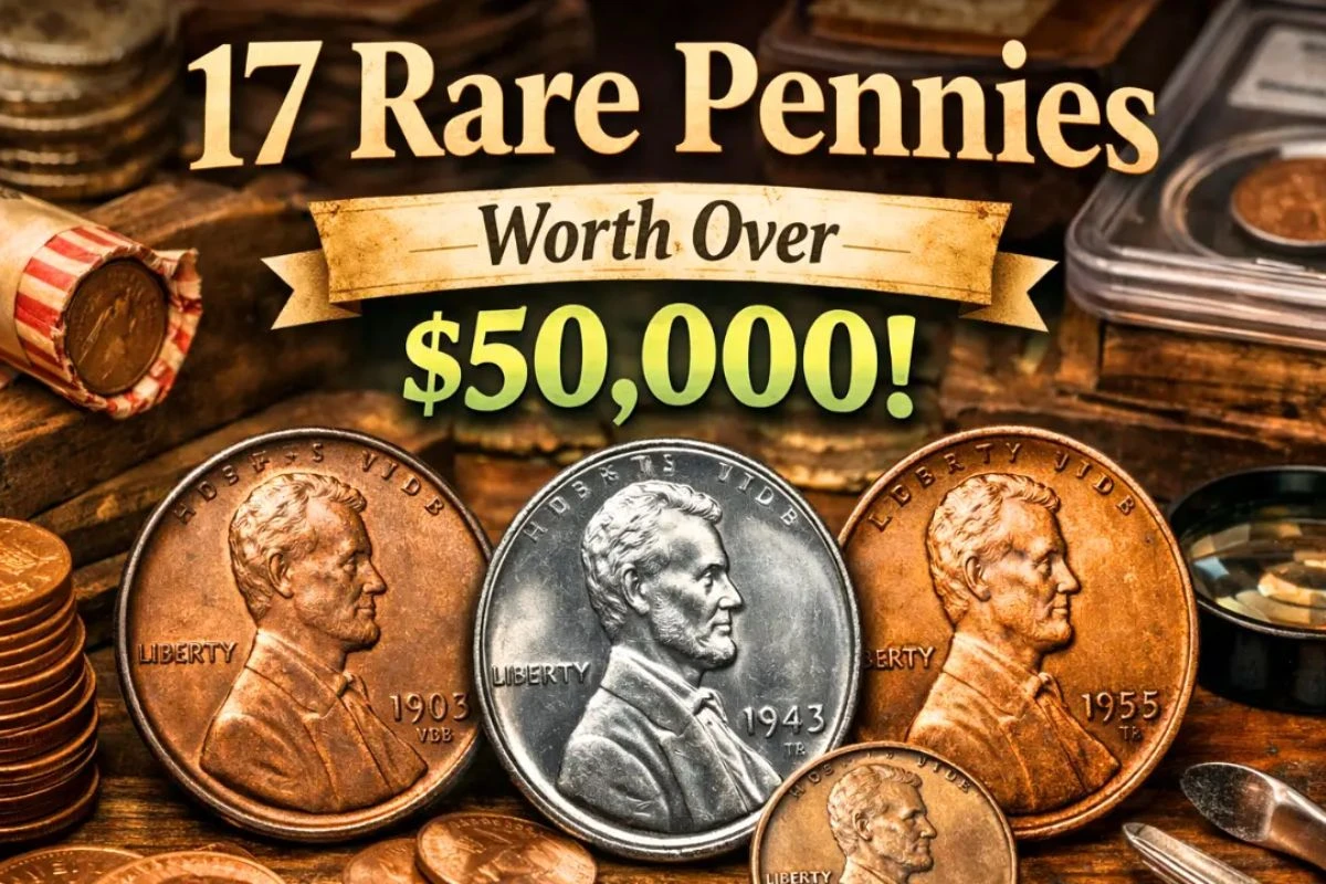 17 Rare Pennies Worth Over $50,000 Each